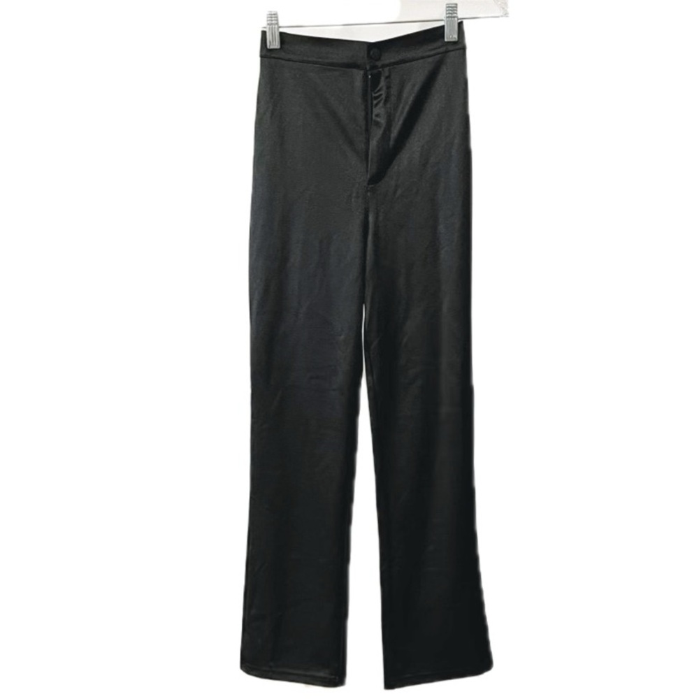 ASOS High Waisted Black Disco Pants